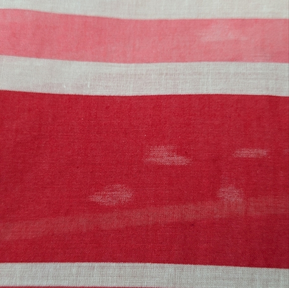 LOFT Pink Striped Semi-Sheer Kaftan Tunic Top Oversized Boxy Lightweight L - Picture 12 of 15